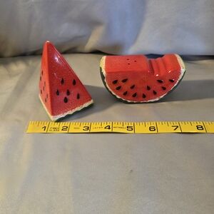 Watermelon Salt and Pepper Shakers